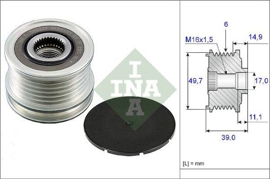 Alternator Freewheel Clutch MERCEDES-BENZ - 012 154 63 02