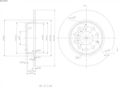 Brake Disc VAG - 1K0 615 601 AA