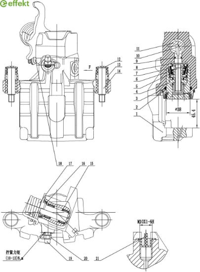 Brake Caliper NISSAN - 44011-AV700