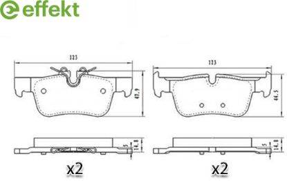 Brake Pad Set, disc brake BMW - 34 20 1 543 683