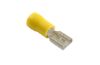 Terminal, electric universal parts plaat 6.3x0.8mm kollane