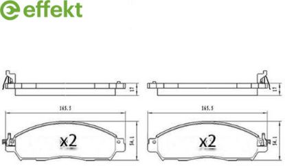 Brake Pad Set, disc brake Nissan Brake Pad Set, disc brake Nissan