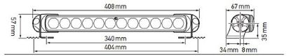 Spotlight LED LightBar 350 12/24V, universaalne hoidik