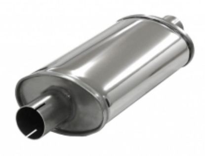 Centre/Rear Muffler Pütt small 2" RV ovaal 100/165mm L=320mm