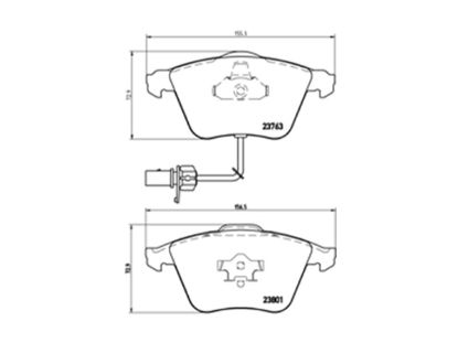 Brake Pad Set, disc brake VAG - 4E0 698 151F