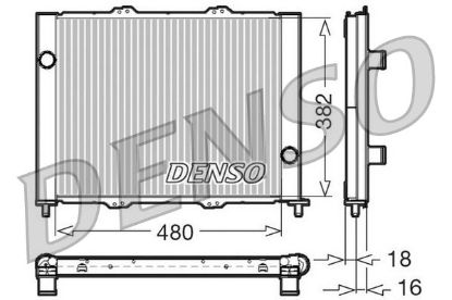 Radiator, engine cooling Renault Clio II