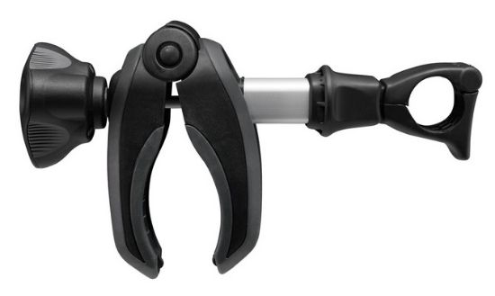 Extension Set, trailer hitch bike carrier Bike Holder 1 with lock + AcuTight Knob (anodised)