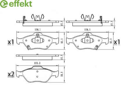 Brake Pad Set, disc brake TOYOTA - 04465-YZZDS Brake Pad Set, disc brake TOYOTA - 04465-YZZDS