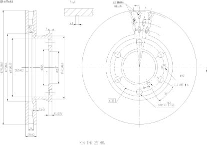 Brake Disc MERCEDES-BENZ - 907 421 01 00