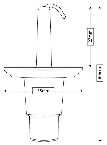 Trim/Protection Strip, radiator grille kinnitusklamber 27mm