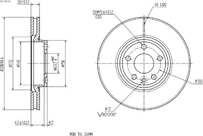 Brake Disc VOLVO - 30736311, FORD - 1 379 965