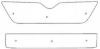 Trim/Protection Strip, radiator grille Skoda Fabia 2010-2014