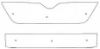 Trim/Protection Strip, radiator grille Skoda Fabia 2010-2014