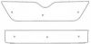 Trim/Protection Strip, radiator grille Skoda Fabia 2010-2014