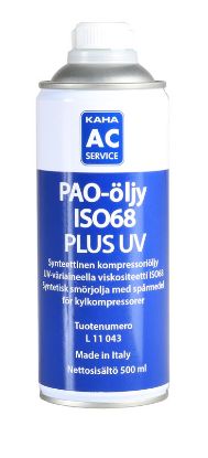 Oil, compressor PAO68 PLUS UV 500ml Oil, compressor PAO68 PLUS UV 500ml