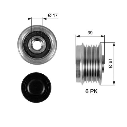 Alternator Freewheel Clutch 7789-10032