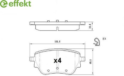 Brake Pad Set, disc brake MERCEDES