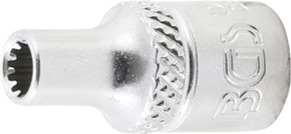Socket Wrench Insert 1/4" Socket "Gear Lock", 4 mm
