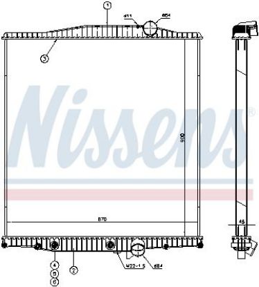 Radiator, engine cooling VOLVO FH-16 AUT