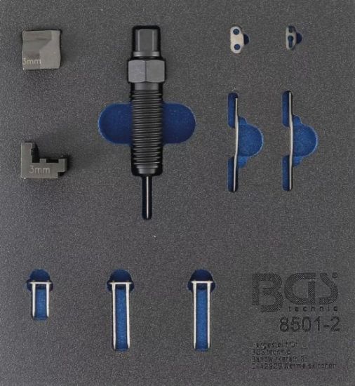 Adapter, timing chain rivet extraction/insertion device Lisakomplekt 3mm kettide tegemiseks BGS8501