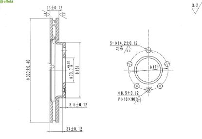 Brake Disc GENERAL MOTORS - 95516916
