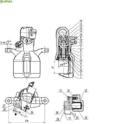 Brake Caliper HONDA - 43019-TAR-G01