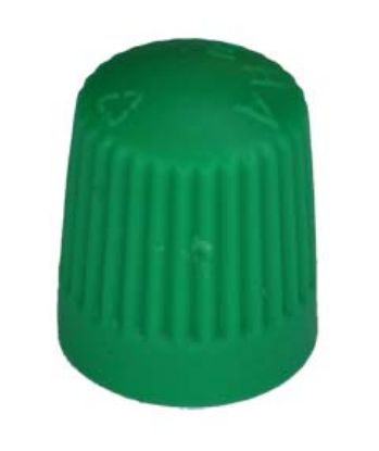 Cap, tyre valve ventiilikork roheline 100tk