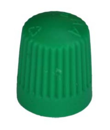 Cap, tyre valve ventiilikork roheline 100tk