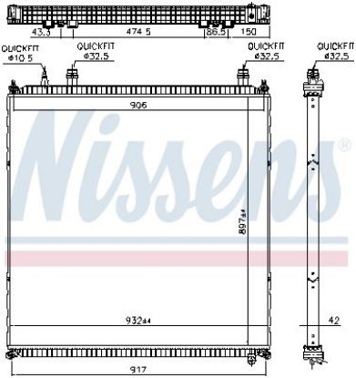 Radiator, engine cooling MAN TG-S    07-