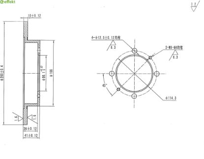 Brake Disc MITSUBISHI, VOLVO