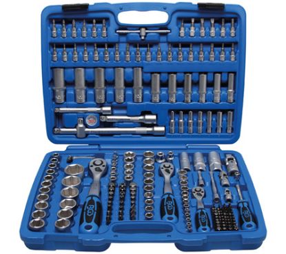 Socket Wrench Set Kohver 192-osa 1/2"+3/8"+1/4"