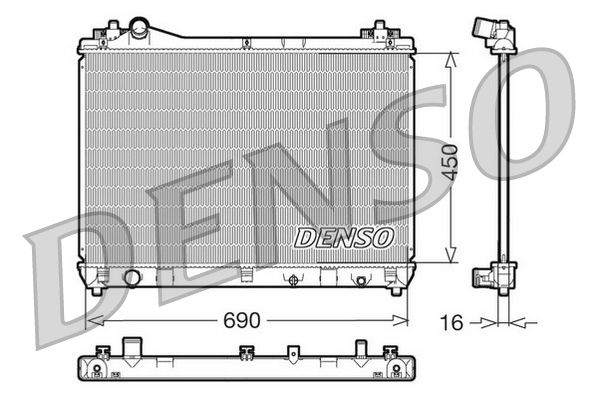Radiator, engine cooling SUZUKI Grand Vitara 1.9 TD