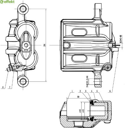 Brake Caliper PSA - 4400.T9