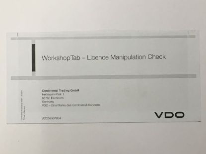 Control Unit, tachograph Workshop Tab-le, manipul. litsens Control Unit, tachograph Workshop Tab-le, manipul. litsens