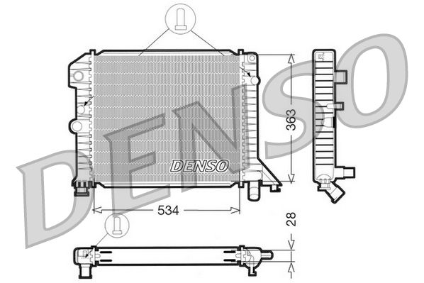 Radiator, engine cooling VOLVO 440 / 460 / 480 Turbo