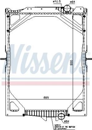 Radiator, engine cooling VOLVO FH-12