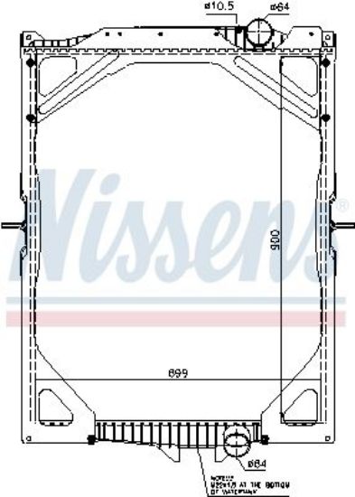 Radiator, engine cooling VOLVO FH-12