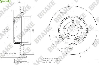 Brake Disc MERCEDES-BENZ - 000 421 25 12