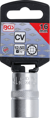 Socket Wrench Insert 1/2" Socket "Gear Lock", 16 mm