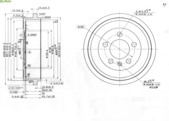 Brake Drum VAG - 6Q0 609 617