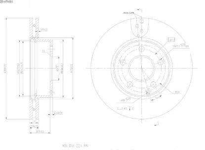 Brake Disc MERCEDES-BENZ - 204 421 00 12