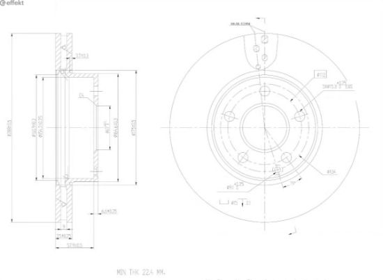 Brake Disc MERCEDES-BENZ - 204 421 00 12