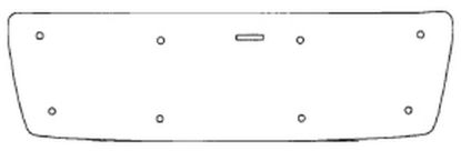 Trim/Protection Strip, radiator grille MB C-klass 1997-2001