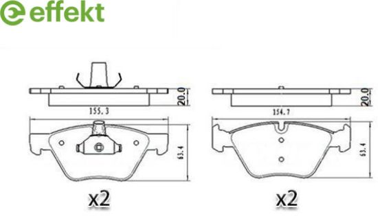 Brake Pad Set, disc brake BMW