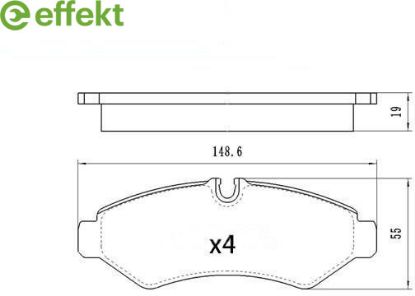 Brake Pad Set, disc brake Mercedes Benz