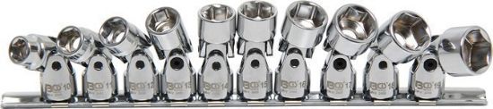 Socket Wrench Insert 3/8" Liikuva peaga padrunite komplekt 10-19mm