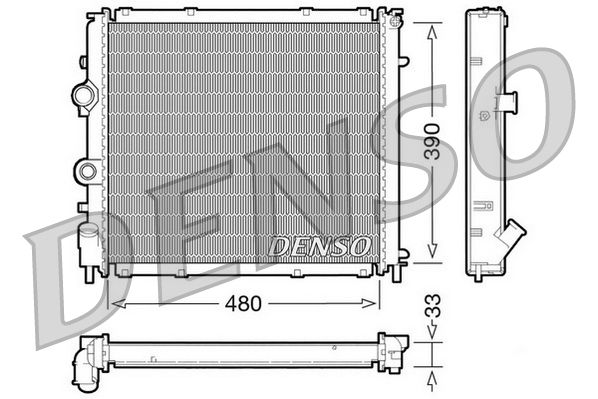 Radiator, engine cooling RENAULT Clio II 1.9 D RN / R