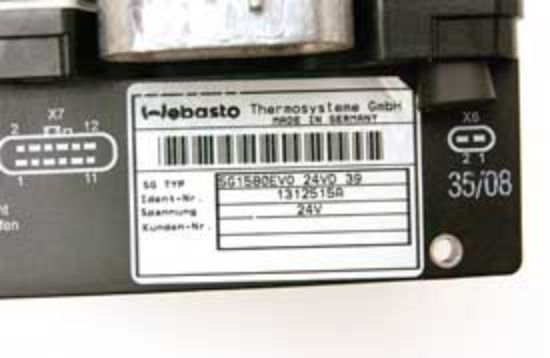 Control unit, auxilliary heater AT Evo 3900 D 24V