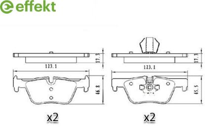 Brake Pad Set, disc brake BMW - 34 21 6 850 569