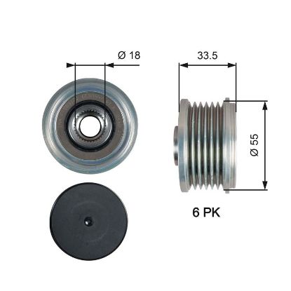 Alternator Freewheel Clutch MB